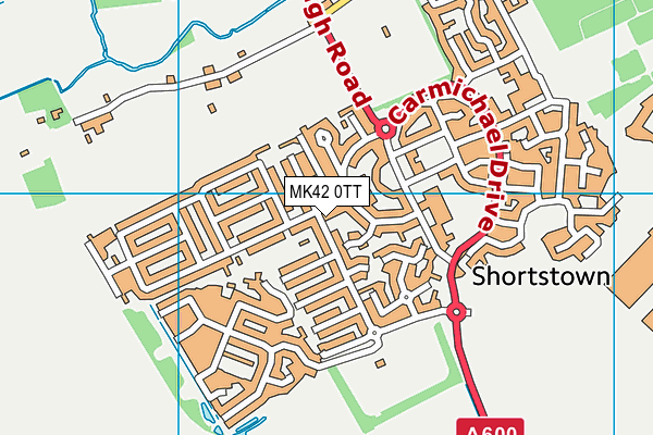 MK42 0TT map - OS VectorMap District (Ordnance Survey) MK42 0TT map - OS VectorMap District (Ordnance Survey)