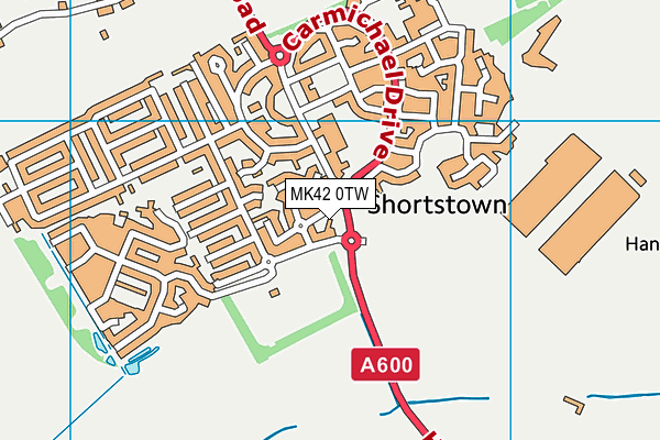 MK42 0TW map - OS VectorMap District (Ordnance Survey) MK42 0TW map - OS VectorMap District (Ordnance Survey)