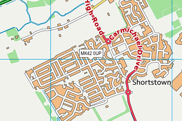 MK42 0UP map - OS VectorMap District (Ordnance Survey) MK42 0UP map - OS VectorMap District (Ordnance Survey)