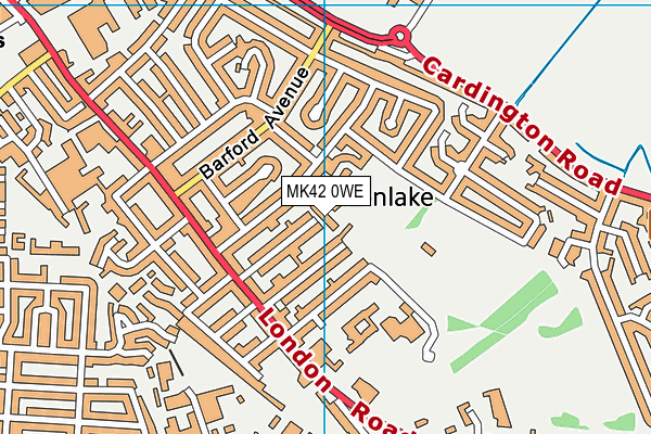 MK42 0WE map - OS VectorMap District (Ordnance Survey) MK42 0WE map - OS VectorMap District (Ordnance Survey)