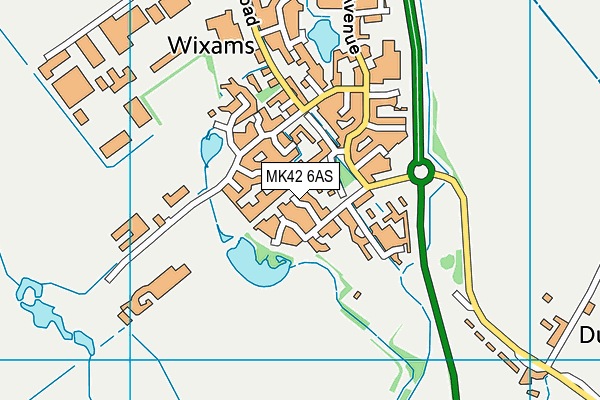 MK42 6AS map - OS VectorMap District (Ordnance Survey) MK42 6AS map - OS VectorMap District (Ordnance Survey)