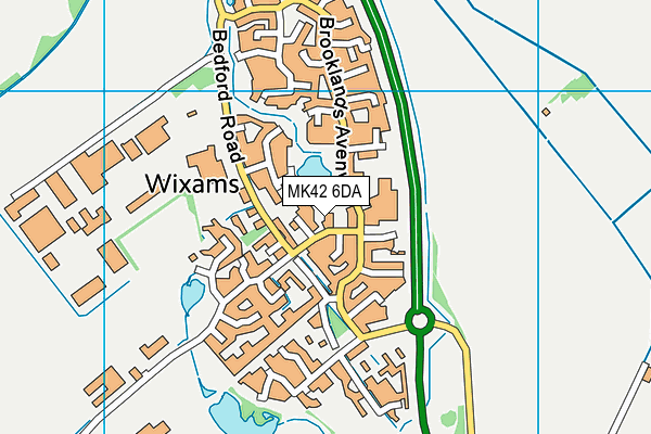 MK42 6DA map - OS VectorMap District (Ordnance Survey) MK42 6DA map - OS VectorMap District (Ordnance Survey)