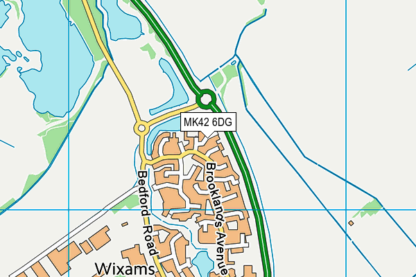MK42 6DG map - OS VectorMap District (Ordnance Survey) MK42 6DG map - OS VectorMap District (Ordnance Survey)