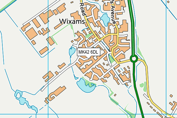 MK42 6DL map - OS VectorMap District (Ordnance Survey) MK42 6DL map - OS VectorMap District (Ordnance Survey)