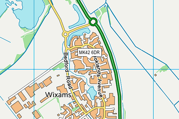 MK42 6DR map - OS VectorMap District (Ordnance Survey) MK42 6DR map - OS VectorMap District (Ordnance Survey)