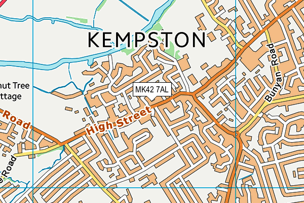 MK42 7AL map - OS VectorMap District (Ordnance Survey) MK42 7AL map - OS VectorMap District (Ordnance Survey)