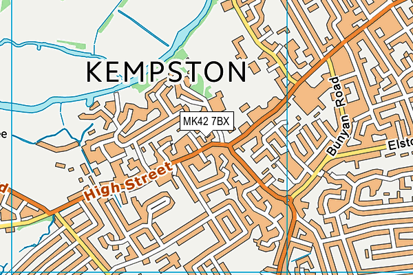 MK42 7BX map - OS VectorMap District (Ordnance Survey) MK42 7BX map - OS VectorMap District (Ordnance Survey)