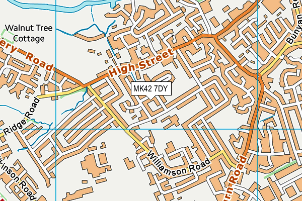 MK42 7DY map - OS VectorMap District (Ordnance Survey) MK42 7DY map - OS VectorMap District (Ordnance Survey)