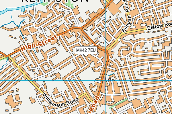 MK42 7EU map - OS VectorMap District (Ordnance Survey) MK42 7EU map - OS VectorMap District (Ordnance Survey)