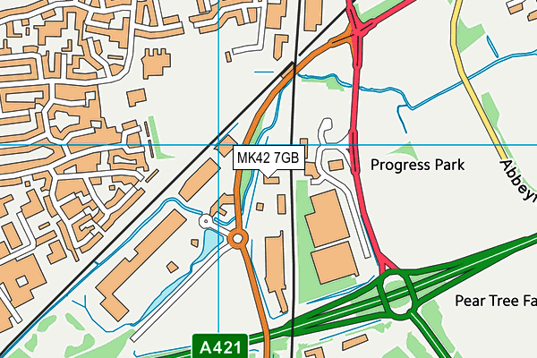 MK42 7GB map - OS VectorMap District (Ordnance Survey) MK42 7GB map - OS VectorMap District (Ordnance Survey)