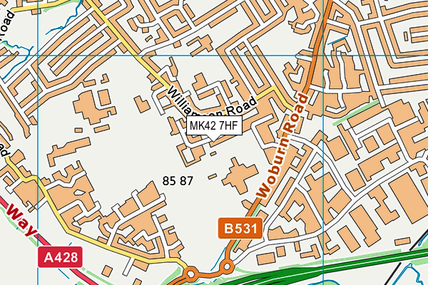 MK42 7HF map - OS VectorMap District (Ordnance Survey) MK42 7HF map - OS VectorMap District (Ordnance Survey)