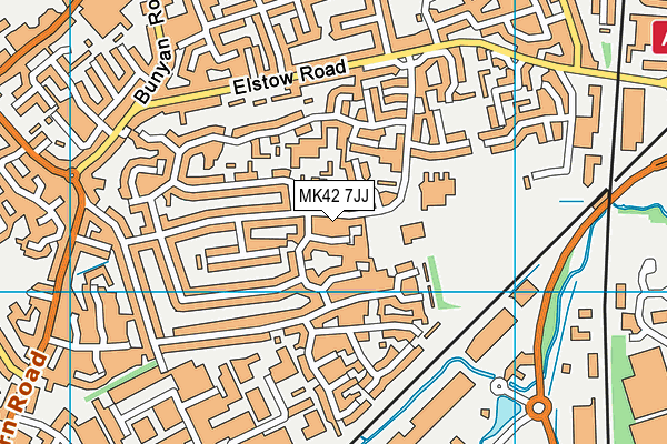 MK42 7JJ map - OS VectorMap District (Ordnance Survey) MK42 7JJ map - OS VectorMap District (Ordnance Survey)