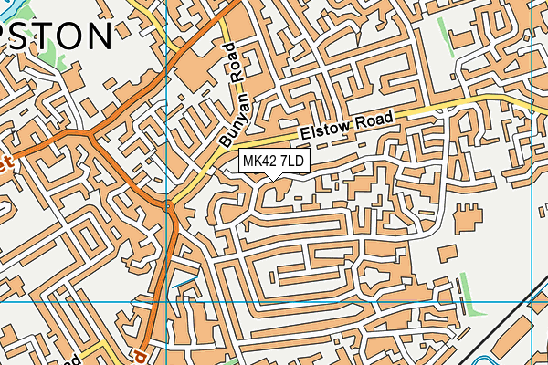 MK42 7LD map - OS VectorMap District (Ordnance Survey) MK42 7LD map - OS VectorMap District (Ordnance Survey)