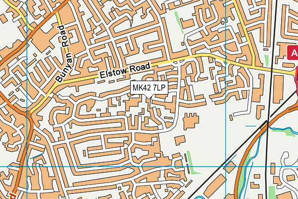 MK42 7LP map - OS VectorMap District (Ordnance Survey) MK42 7LP map - OS VectorMap District (Ordnance Survey)