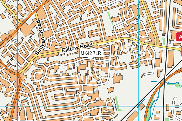 MK42 7LR map - OS VectorMap District (Ordnance Survey) MK42 7LR map - OS VectorMap District (Ordnance Survey)