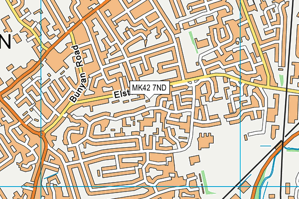 MK42 7ND map - OS VectorMap District (Ordnance Survey)