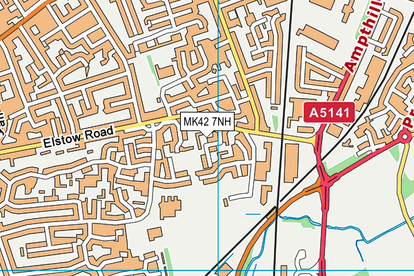 MK42 7NH map - OS VectorMap District (Ordnance Survey) MK42 7NH map - OS VectorMap District (Ordnance Survey)
