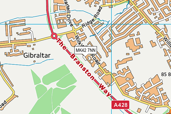 MK42 7NN map - OS VectorMap District (Ordnance Survey) MK42 7NN map - OS VectorMap District (Ordnance Survey)
