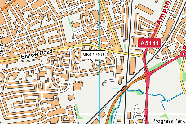 MK42 7NU map - OS VectorMap District (Ordnance Survey) MK42 7NU map - OS VectorMap District (Ordnance Survey)