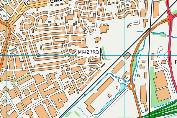 MK42 7RQ map - OS VectorMap District (Ordnance Survey) MK42 7RQ map - OS VectorMap District (Ordnance Survey)
