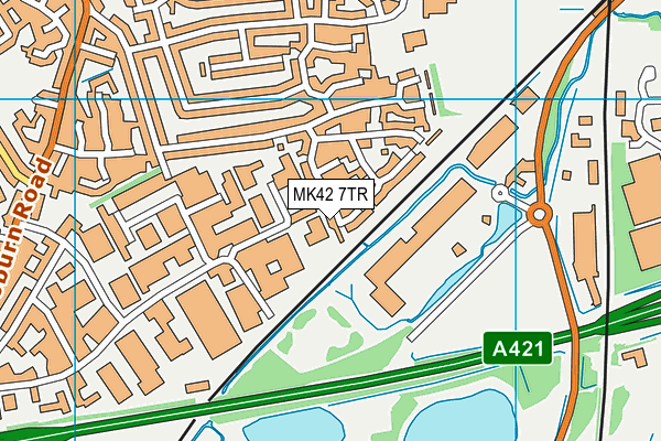 MK42 7TR map - OS VectorMap District (Ordnance Survey) MK42 7TR map - OS VectorMap District (Ordnance Survey)