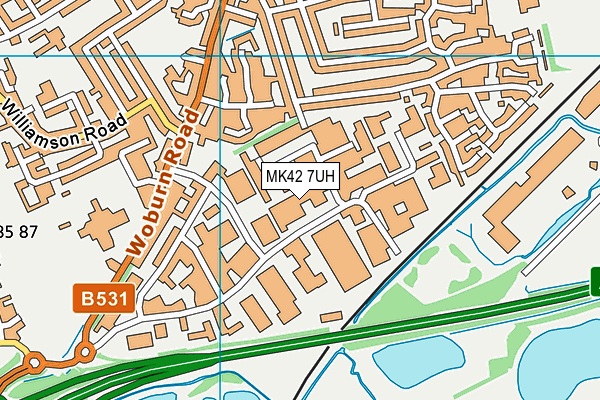 MK42 7UH map - OS VectorMap District (Ordnance Survey) MK42 7UH map - OS VectorMap District (Ordnance Survey)