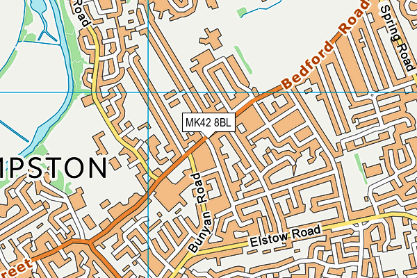 MK42 8BL map - OS VectorMap District (Ordnance Survey) MK42 8BL map - OS VectorMap District (Ordnance Survey)