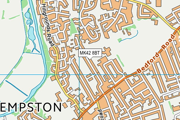 MK42 8BT map - OS VectorMap District (Ordnance Survey) MK42 8BT map - OS VectorMap District (Ordnance Survey)