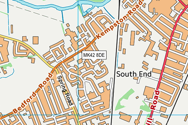 MK42 8DE map - OS VectorMap District (Ordnance Survey) MK42 8DE map - OS VectorMap District (Ordnance Survey)