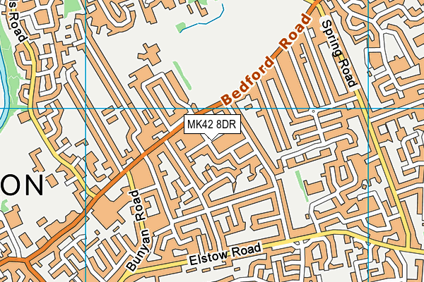 MK42 8DR map - OS VectorMap District (Ordnance Survey) MK42 8DR map - OS VectorMap District (Ordnance Survey)