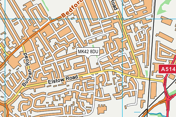 MK42 8DU map - OS VectorMap District (Ordnance Survey) MK42 8DU map - OS VectorMap District (Ordnance Survey)
