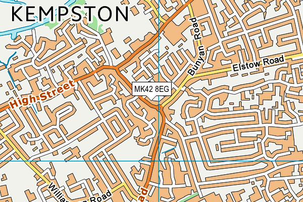 MK42 8EG map - OS VectorMap District (Ordnance Survey) MK42 8EG map - OS VectorMap District (Ordnance Survey)
