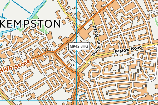 MK42 8HG map - OS VectorMap District (Ordnance Survey) MK42 8HG map - OS VectorMap District (Ordnance Survey)