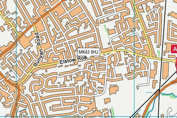 MK42 8HJ map - OS VectorMap District (Ordnance Survey) MK42 8HJ map - OS VectorMap District (Ordnance Survey)