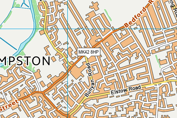 MK42 8HP map - OS VectorMap District (Ordnance Survey) MK42 8HP map - OS VectorMap District (Ordnance Survey)