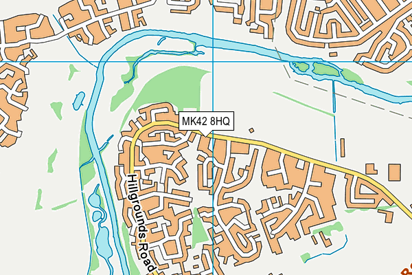 MK42 8HQ map - OS VectorMap District (Ordnance Survey) MK42 8HQ map - OS VectorMap District (Ordnance Survey)