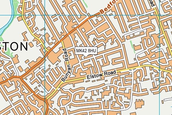 MK42 8HU map - OS VectorMap District (Ordnance Survey) MK42 8HU map - OS VectorMap District (Ordnance Survey)