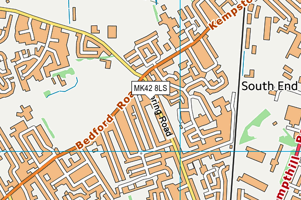 MK42 8LS map - OS VectorMap District (Ordnance Survey) MK42 8LS map - OS VectorMap District (Ordnance Survey)