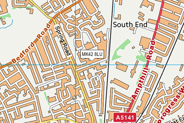 MK42 8LU map - OS VectorMap District (Ordnance Survey) MK42 8LU map - OS VectorMap District (Ordnance Survey)