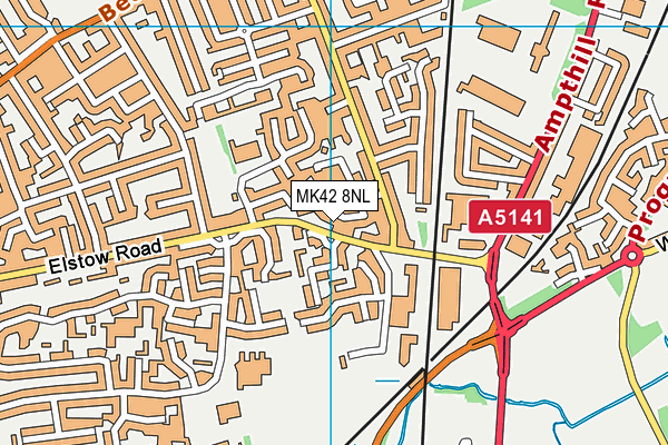 MK42 8NL map - OS VectorMap District (Ordnance Survey) MK42 8NL map - OS VectorMap District (Ordnance Survey)