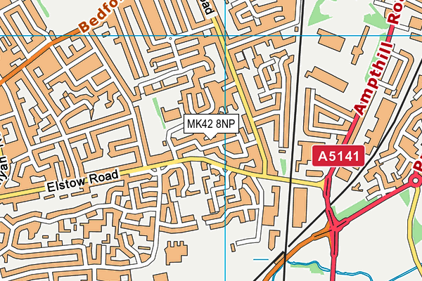 MK42 8NP map - OS VectorMap District (Ordnance Survey) MK42 8NP map - OS VectorMap District (Ordnance Survey)