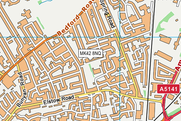 MK42 8NQ map - OS VectorMap District (Ordnance Survey) MK42 8NQ map - OS VectorMap District (Ordnance Survey)