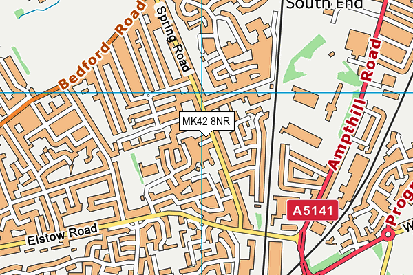 MK42 8NR map - OS VectorMap District (Ordnance Survey) MK42 8NR map - OS VectorMap District (Ordnance Survey)