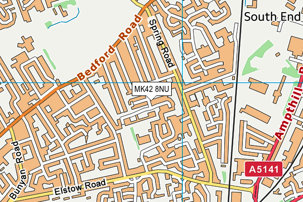 MK42 8NU map - OS VectorMap District (Ordnance Survey) MK42 8NU map - OS VectorMap District (Ordnance Survey)