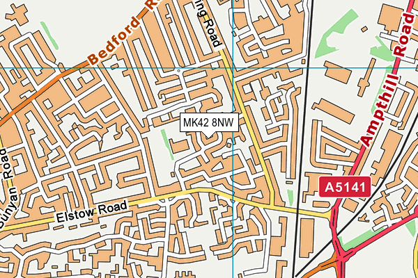 MK42 8NW map - OS VectorMap District (Ordnance Survey) MK42 8NW map - OS VectorMap District (Ordnance Survey)