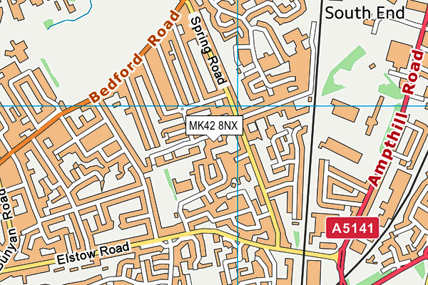 MK42 8NX map - OS VectorMap District (Ordnance Survey) MK42 8NX map - OS VectorMap District (Ordnance Survey)