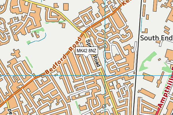 MK42 8NZ map - OS VectorMap District (Ordnance Survey) MK42 8NZ map - OS VectorMap District (Ordnance Survey)
