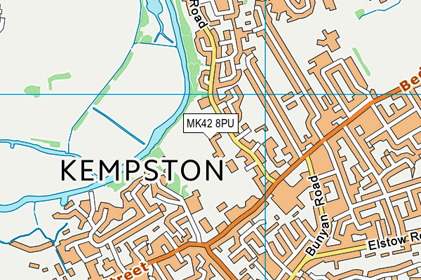 MK42 8PU map - OS VectorMap District (Ordnance Survey) MK42 8PU map - OS VectorMap District (Ordnance Survey)