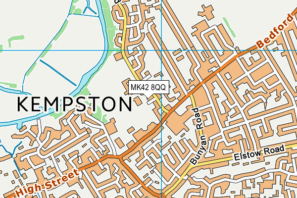 MK42 8QQ map - OS VectorMap District (Ordnance Survey)