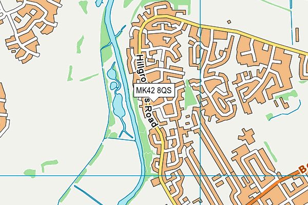 MK42 8QS map - OS VectorMap District (Ordnance Survey) MK42 8QS map - OS VectorMap District (Ordnance Survey)